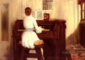 ピアノオルガンを演奏するメイグス夫人 ウィリアム・メリット・チェイス